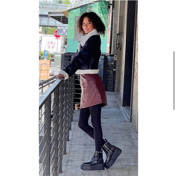 NWT J/SLIDES VICEROY Black Leather Boots - Picture 6 of 16